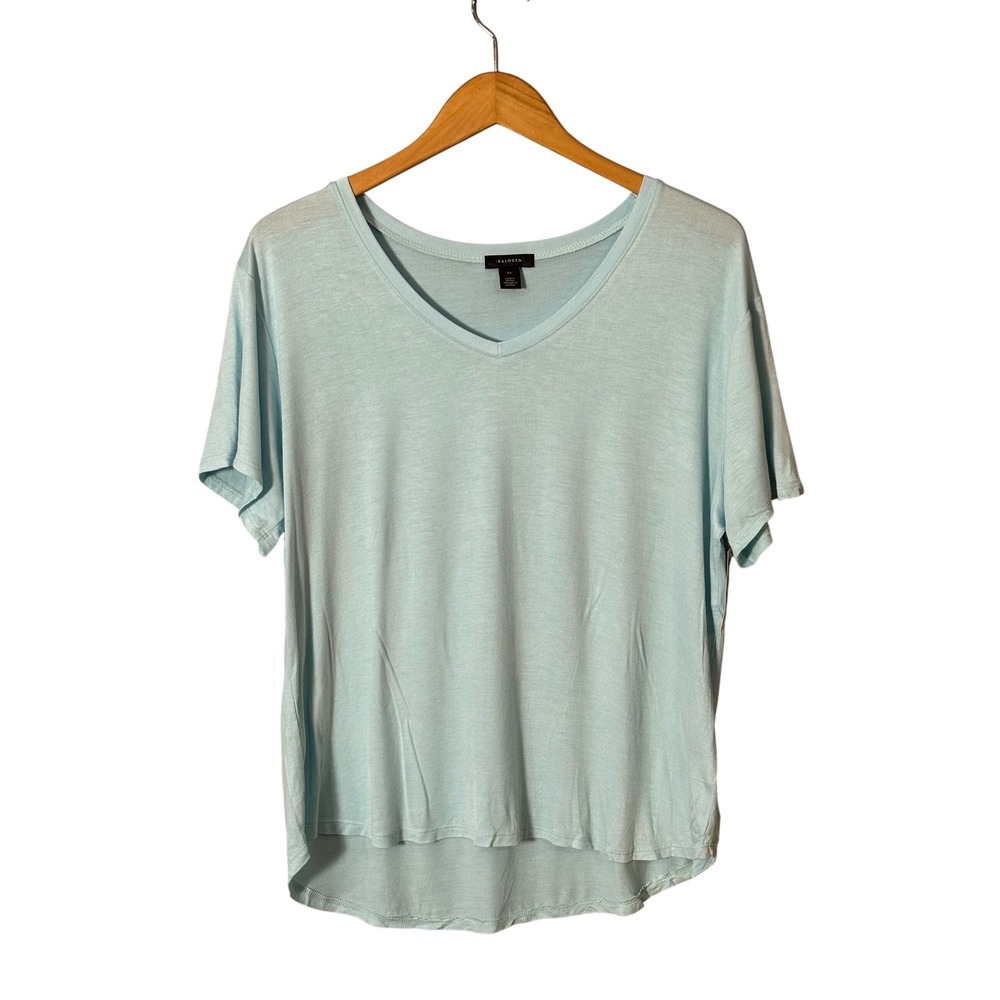 Nordstrom Halogen Blue V-Neck
High-Low‎ Tee NWT